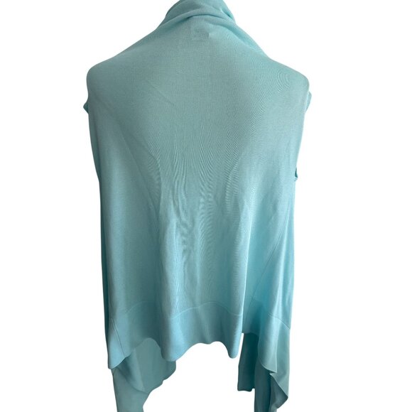 HERVE LEGER Light Blue Open Vest Sweater Size XS/Small - Picture 6 of 10